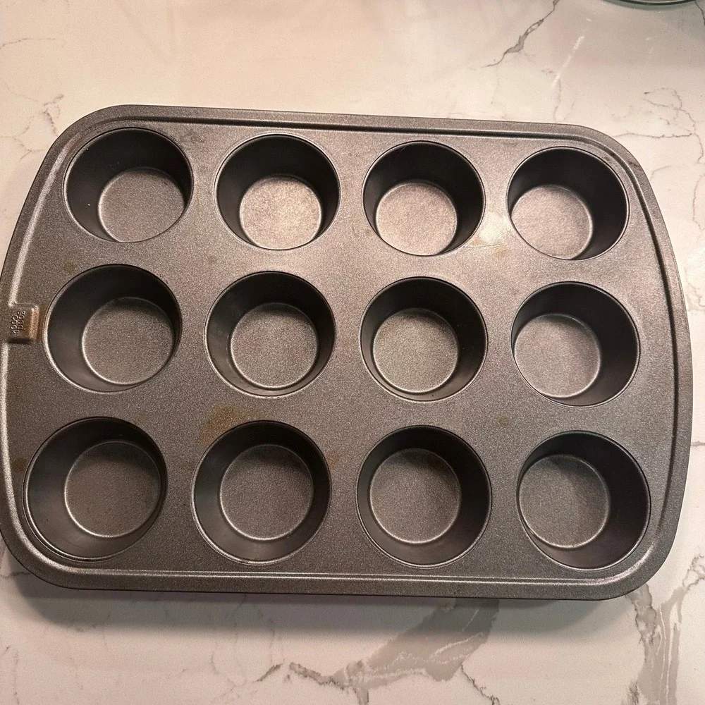 Good Cook 12 Cup Muffin/Cupcake Pan‎ Nonstick Bakeware Baking Tray